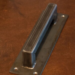 Barn Door Handle 1 square structural series, low profile Loft Door, Industrial Door 10 26 image 3