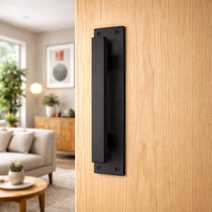 Industrial Steel Barn Door Handle – Loft Door Pull