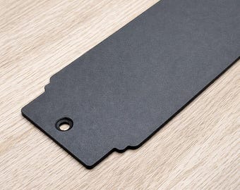 French Style 3" Flat Steel Push Plate | Industrial Barn Door Hardware