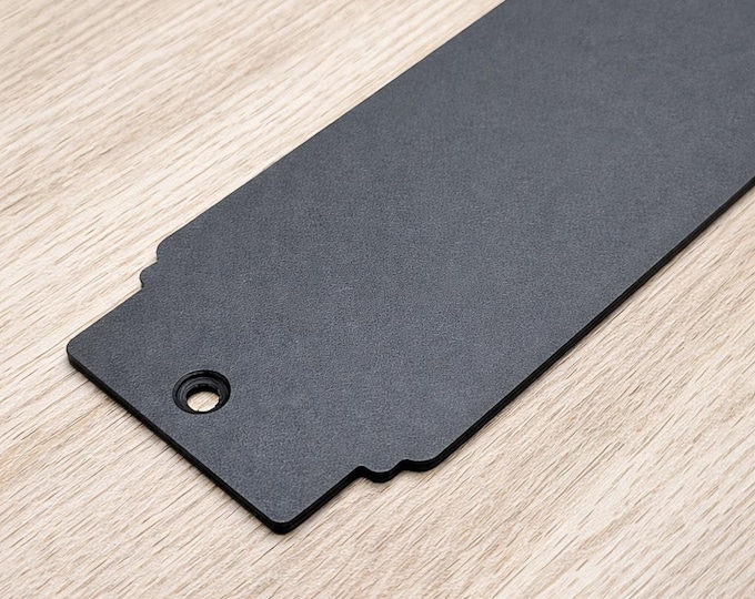 French Style 3" Flat Steel Push Plate | Industrial Barn Door Hardware