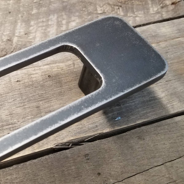 Back-mounting Open Handle - 3/16" Steel on Low Profile 1" posts - Loft Door, Industrial Door