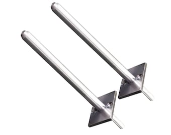 High Strength 1/2" Floating Shelf Bracket with backside post PAIR