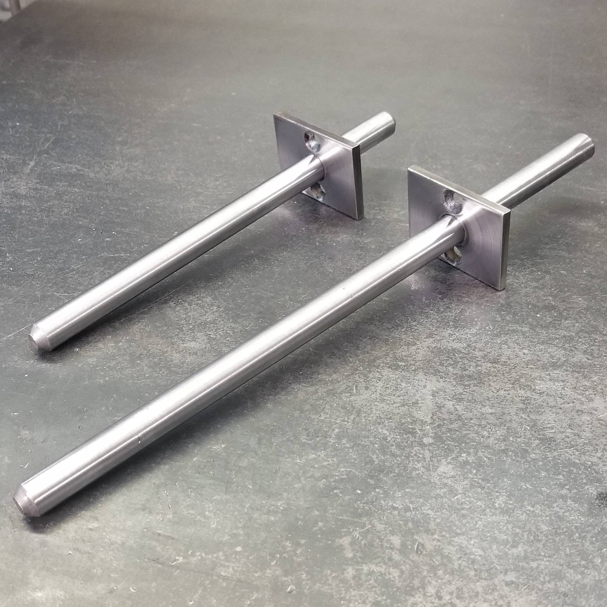 High Strength 1/2 Floating Shelf Bracket with backside post PAIR