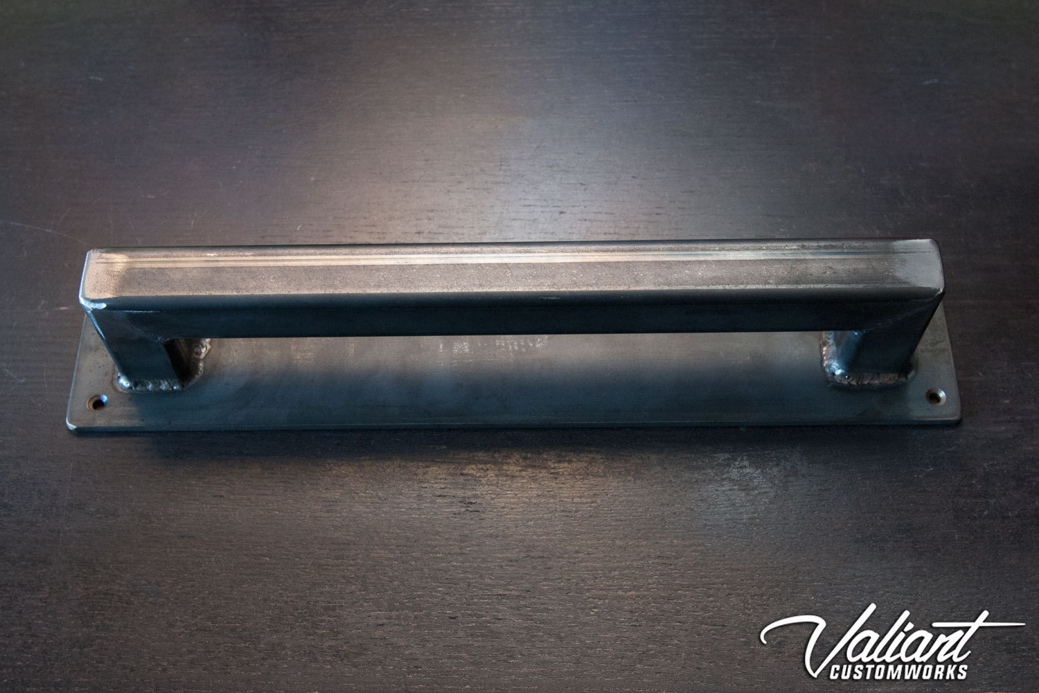 Flat Barn Door Handle 1.5" x 3/16" Steel Sliding Loft Door, Industrial Door 10" 26