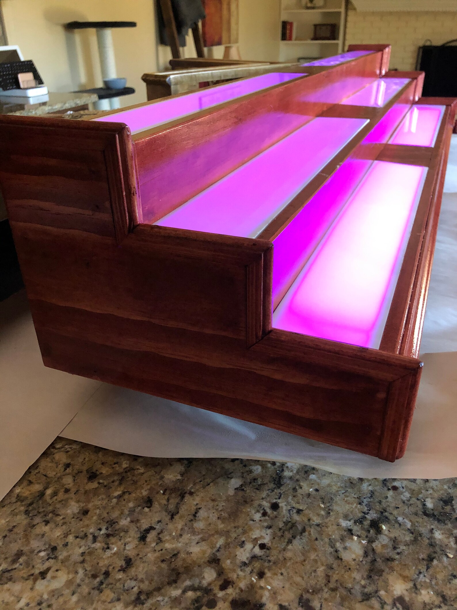 3 Tier Liquor Display Shelf Etsy