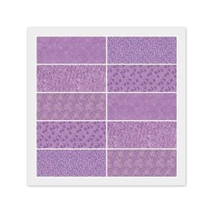 Charm Pack - 40) 5&quot; x 5&quot; Squares OR Layer Cake - 20) 10&quot; x 10&quot; Squares, Purple Lavender, 100% Cotton Fabric, Quilting and Crafts