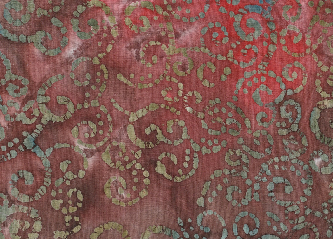 100 Cotton Batik Fabric By the Yard Multiple Colors Brown Etsy