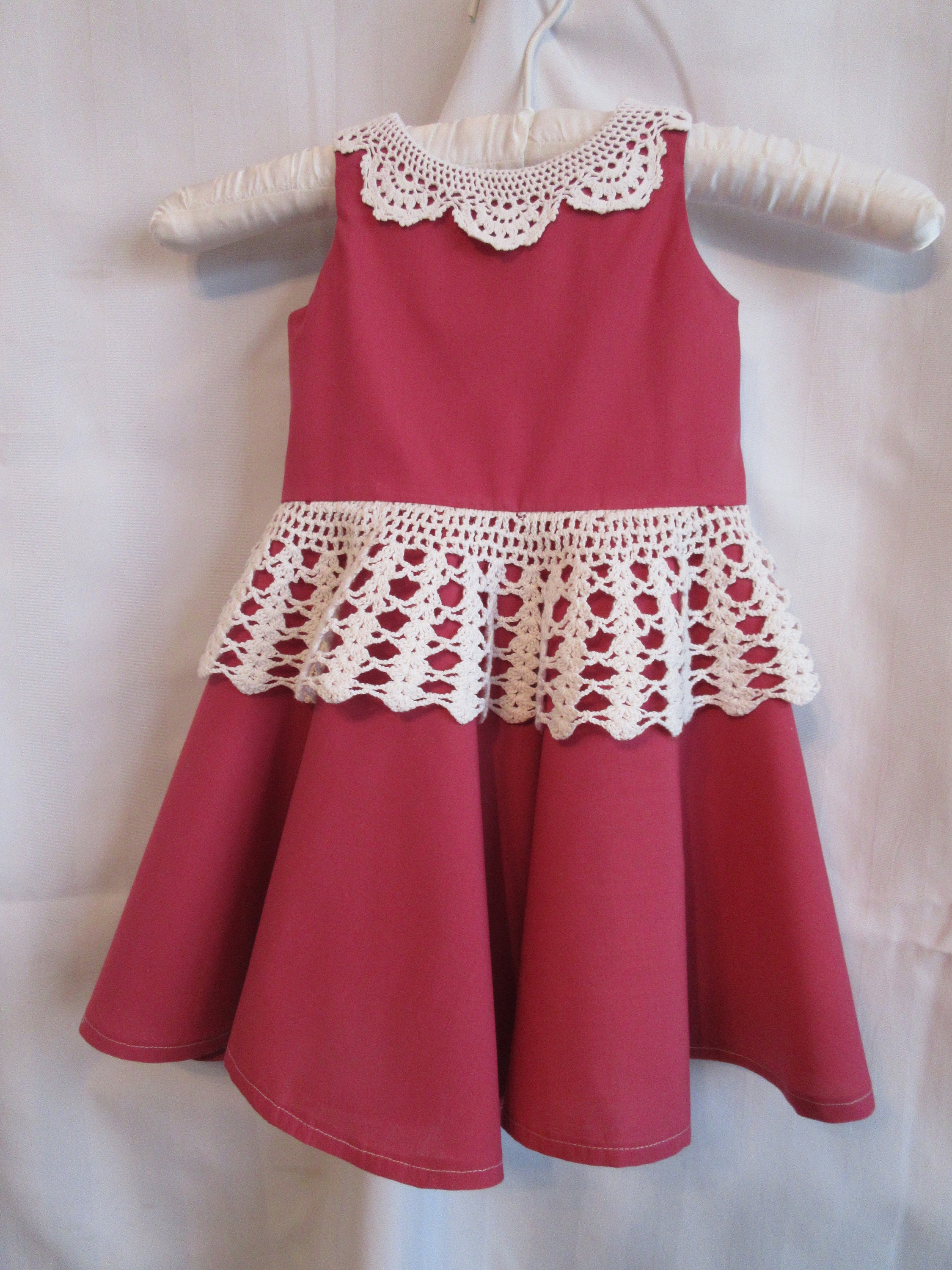 dusty rose baby dress