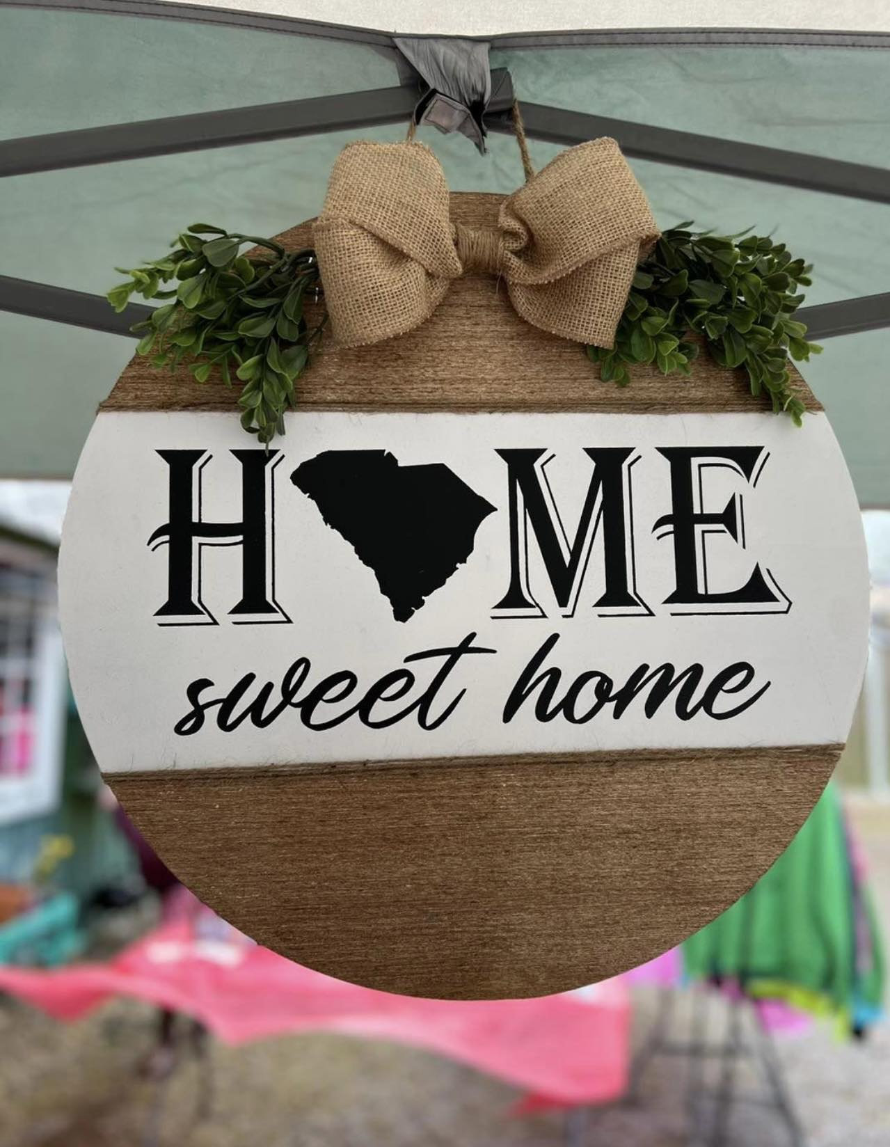 Home Sweet Home State Deurhanger, Veranda Deur Decor
