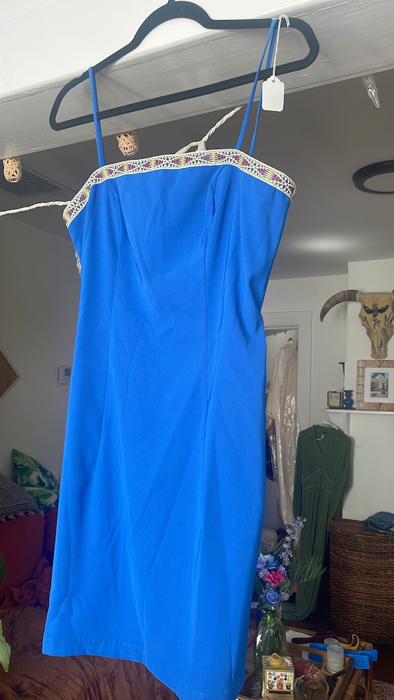 1990s square neck dress vintage