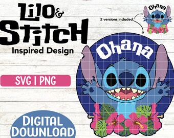 Stitch svg, Ohana SVG ONG, Lilo and Stitch Cricut File, Sticker Print and Cut Starbucks cup venti Stitch Digital Download, Sublimation File