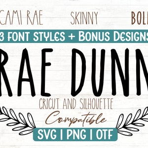 | de polices Rae Dunn Ferme Font | Police moderne SVG PNG Digital Download FONT Bundle | | de police Cricut Police Silluette