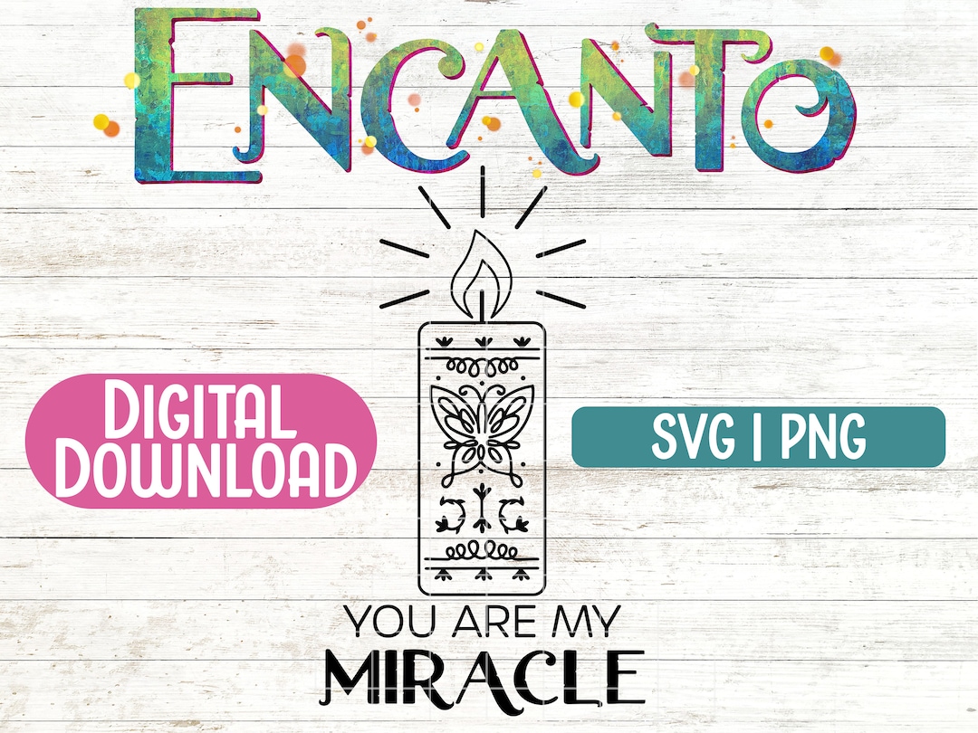 Encanto Candle Svg Encanto Movie Magic Candle Svg Instant Digital