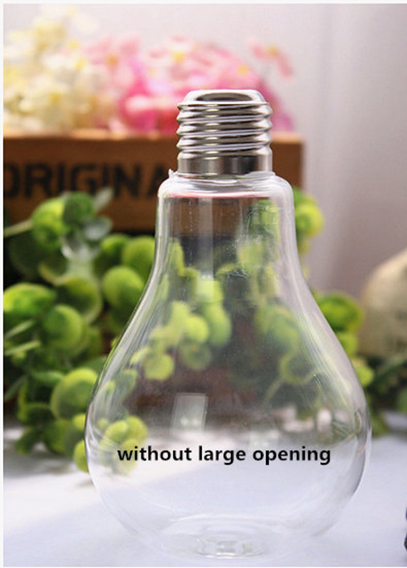 Empty large opening bulb succulent terrariumlightbulb water planting vasedesk decoration home decoration
