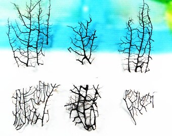 Little Dried Fan Coral Branch, Natural Sea Fans, Great for Marimo Terrariums Accessories, Mini Aquarium Coastal Decor, Jewelry Making Supply
