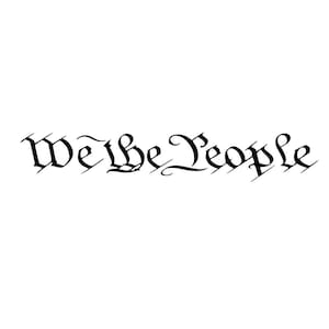 We The People Premium Vinyl Decal