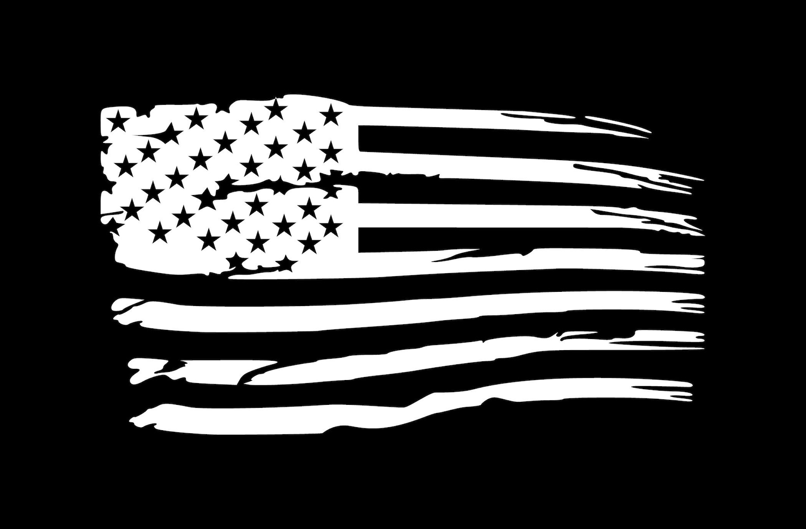 Distressed American Flag Premium Vinyl Decal - Etsy