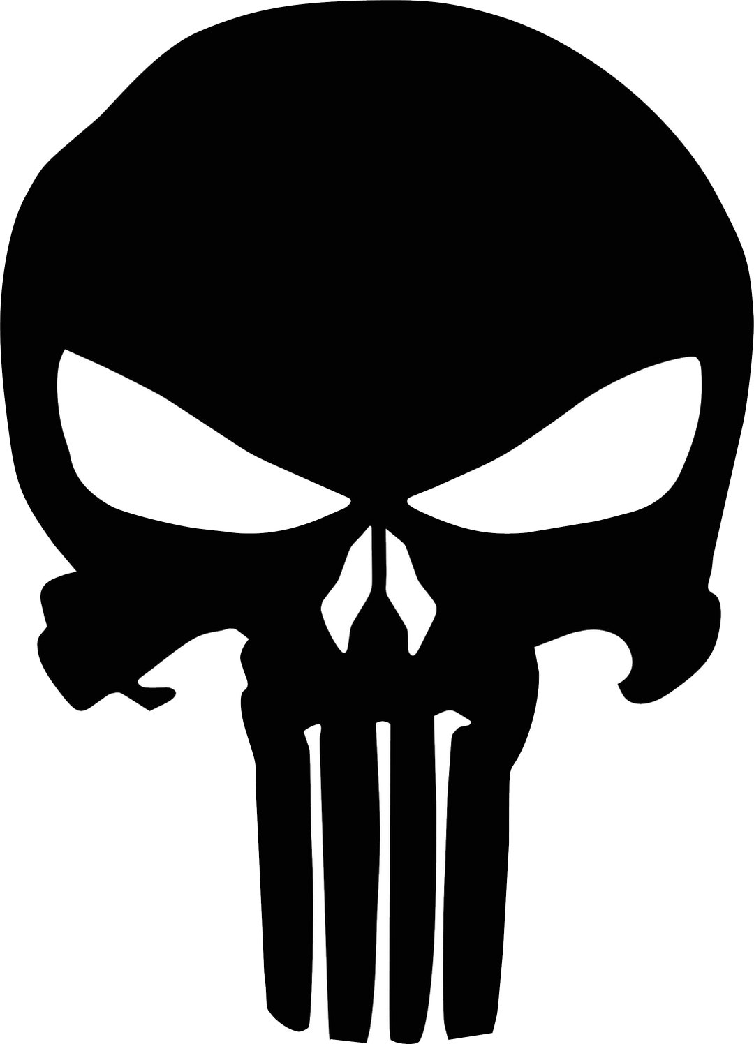 The Punisher Skull Autoaufkleber – 30 Cm, Wetterfest & UV-beständig, Made In Germany, Für Auto, Helm, Laptop
