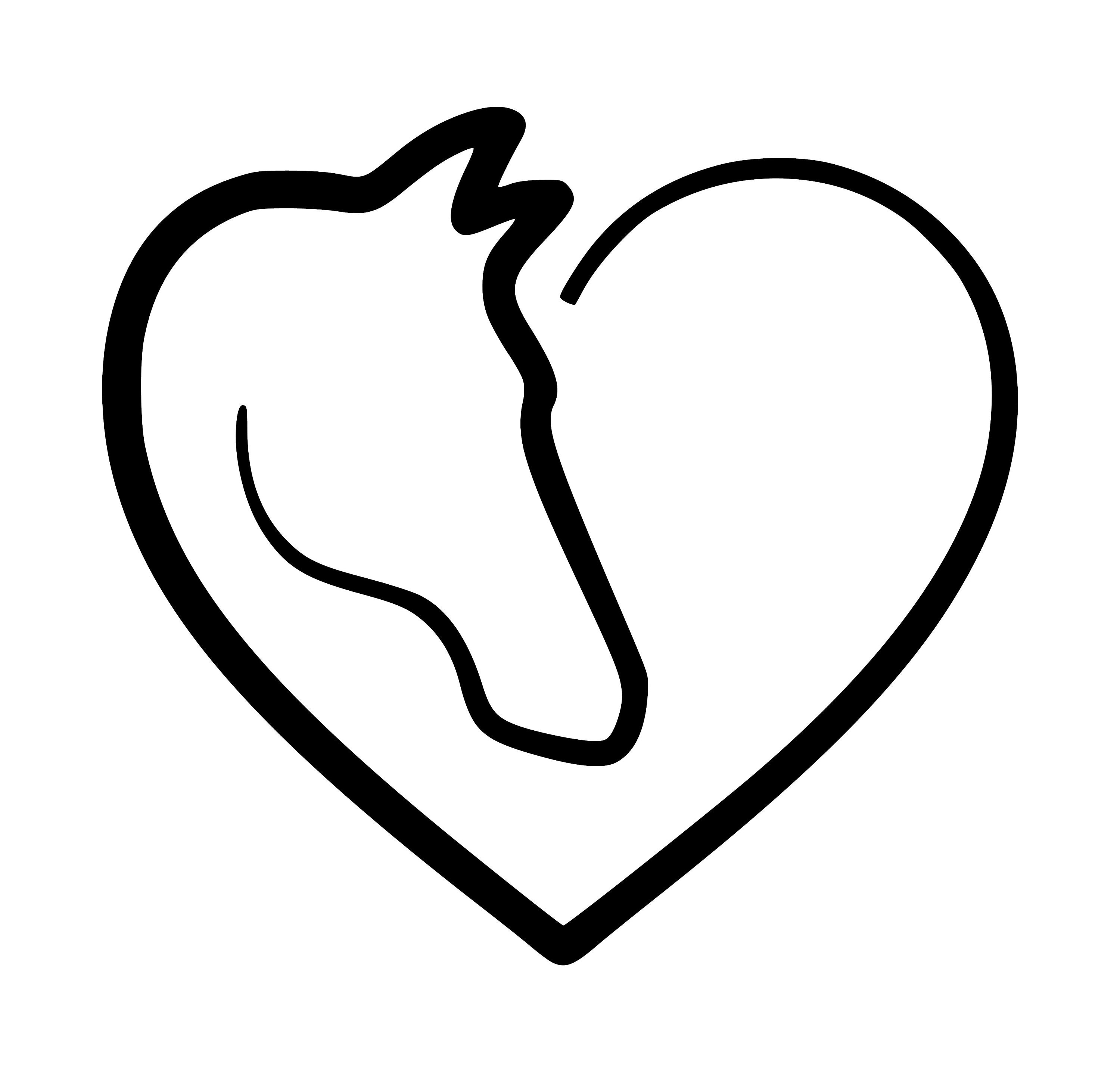horse and heart  2 Week Temporary Tattoo  inkster  Inkster