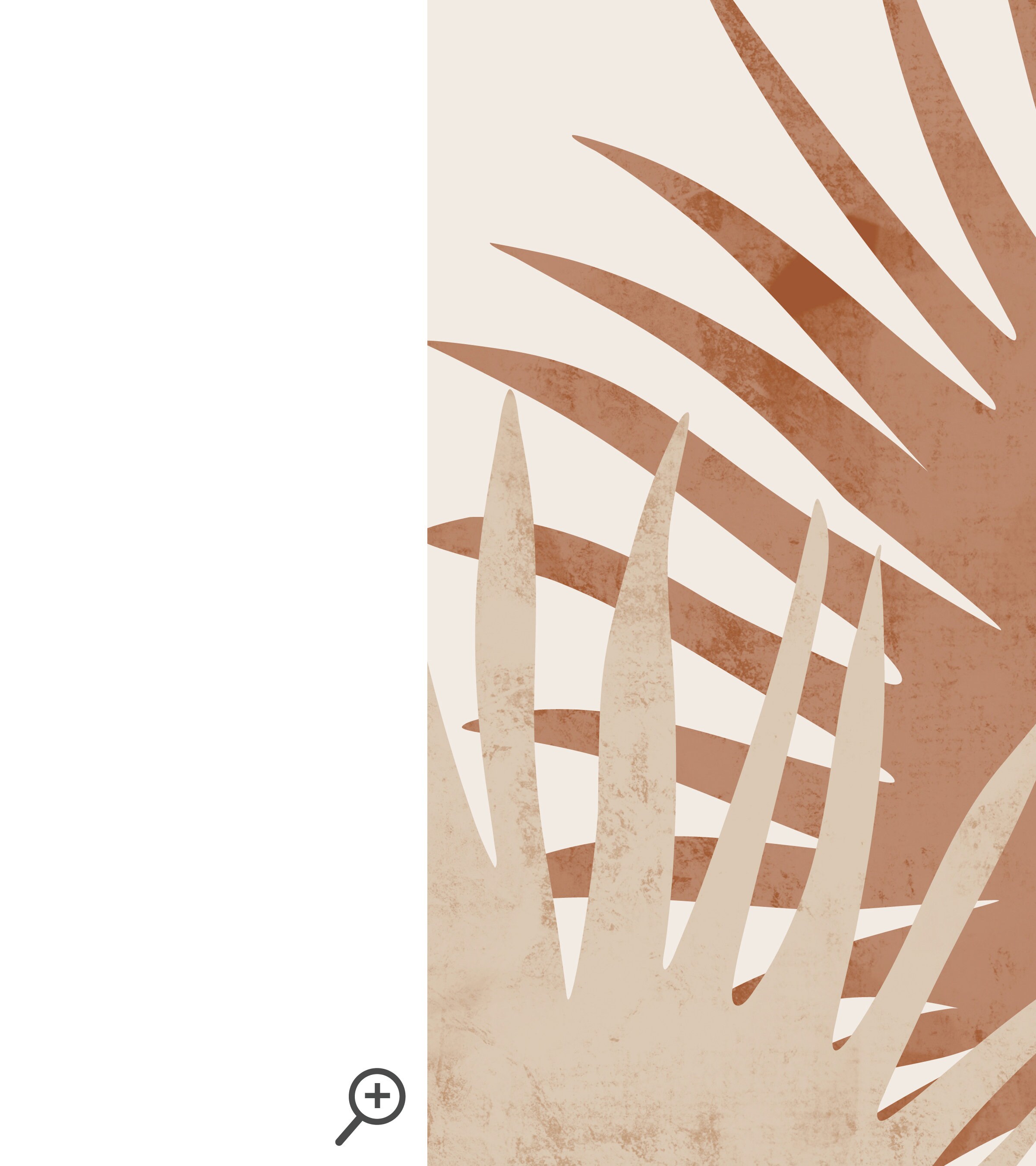 Fan Palm Leaf Art Print, Boho Printable Wall Art, Neutral Print ...