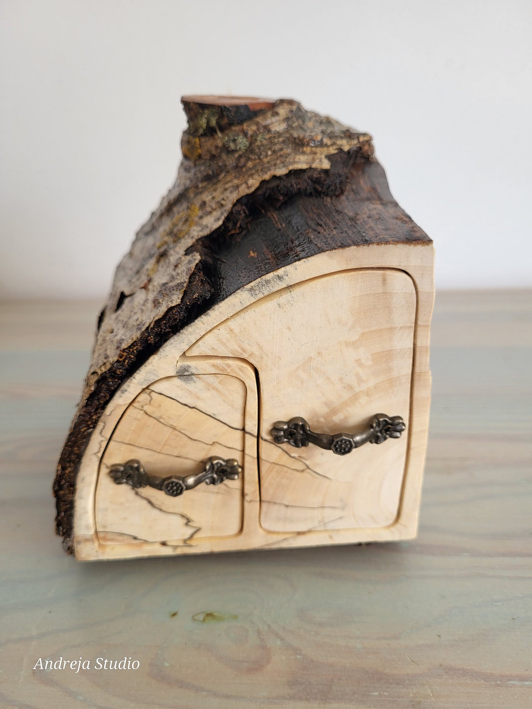 ECO Friendly Jewelry Aspen Log Box Hobbit House Fairy - Etsy UK