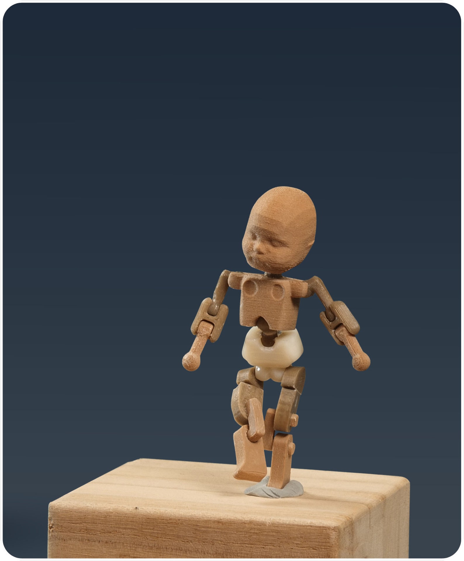 Small Baby Wooden Art Doll Etsy UK