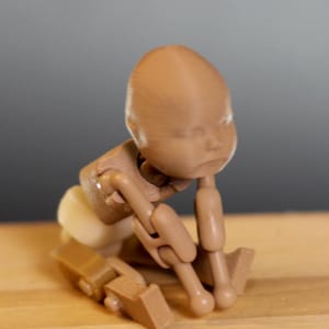 Baby Wooden Art Doll