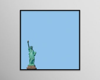 mini statue of liberty | new york city nyc new jersey sight lady liberty photography print