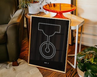 renaissance tour stage print | act i queen bey world beyhive gift minimalist concert memorabilia wall art decor poster