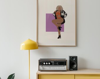 yoncé print | queen bey beyhive music video look minimalist wall art