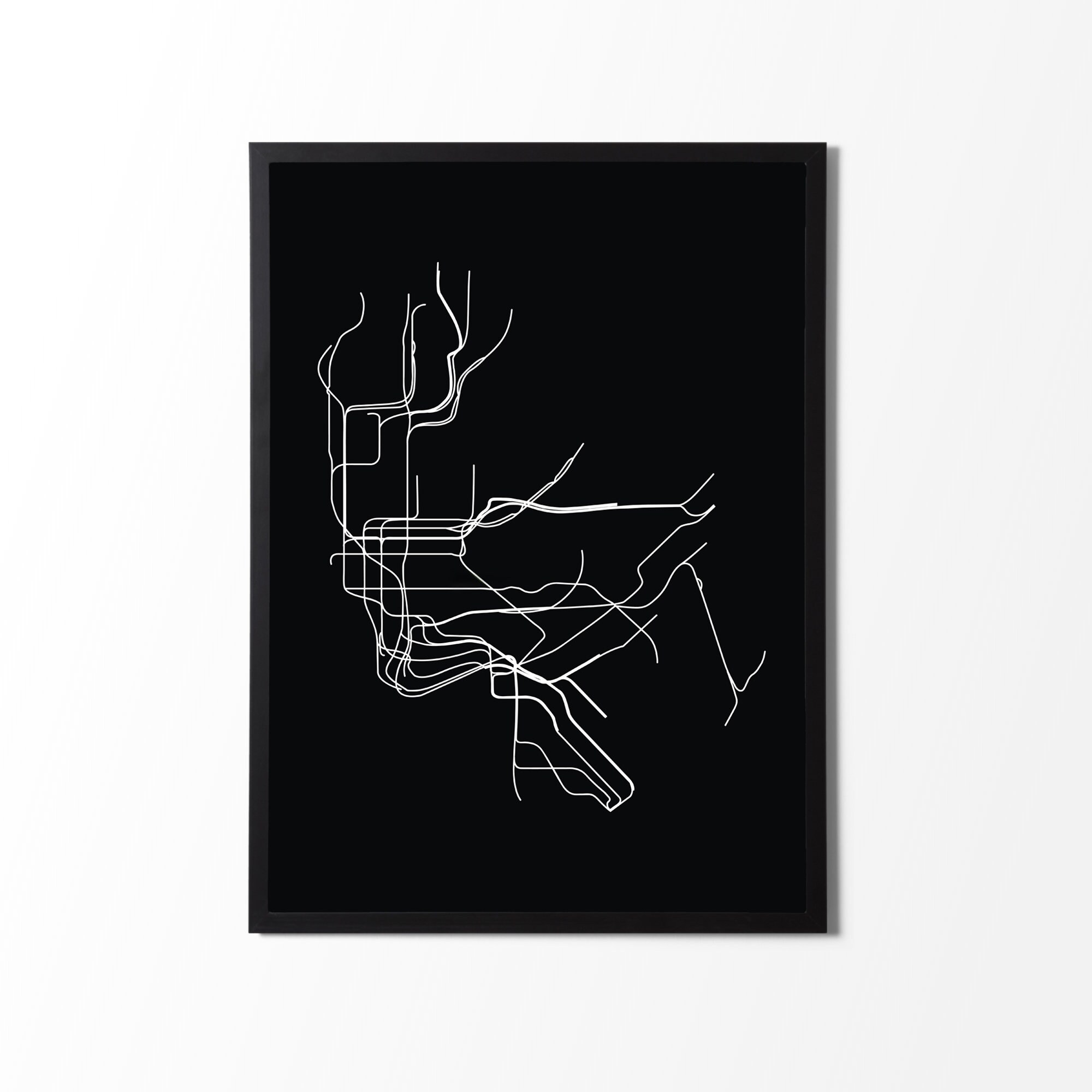 Minimalist Subway New York City Nyc Mta Graphic Print Line - Etsy