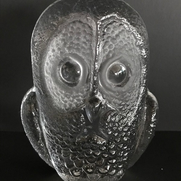 Signed Crystal Owl Etsy