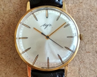 LUCH watch, slim rare watch, Wrist watches for men, Mechanical watch, Retro watch, Rare watch