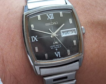 動作品】セイコー ロードマチック 腕時計 1970年代頃 自動巻き