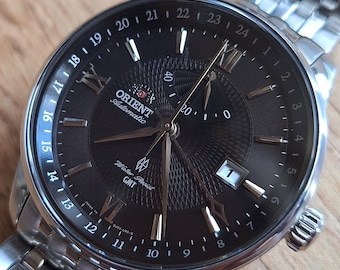 ヴィンテージ オリエント GMT ウォッチ：日本製自動巻きメンズウォッチ