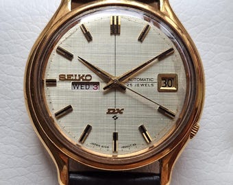 Vintage Seiko Emblem 2409 0030 Textured Dial Men Automatic Japan
