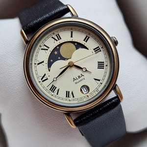 美品◎SEIKO セイコークロノグラフ ムーンフェイズメンズヴィンテージ時計 Yahoo!オークション -「セイコー ムーンフェイズ クロノグラフ」の落札