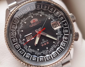 1970年代製 ORIENT オリエント ワールドダイバー ダイバーズウォッチ 希少なヴィンテージ オリエント ワールド ダイバー ウォッチ