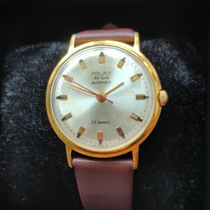 Reloj automático Poljot De Luxe, reloj raro, reloj para hombres, reloj mecánico,