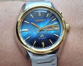 Ultra Rare Orient Crystal Mexican Watch With Mother-of-pearl