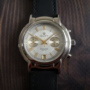 Orologio cronografo POLJOT SHTURMANSKIE, Cal.3133 URSS meccanico da pilota dell&#39;esercito, orologio da polso da uomo,