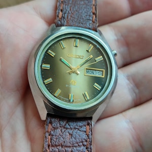 Orient HiAce Automatic watch, Vintage orient watch, Mechanical Automatic Watch, rare dial, Japan watch,