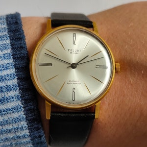 Poljot DE LUXE, Vintage watch, Poljot watch, Wrist watches for men, Mechanical watch, Retro watch,