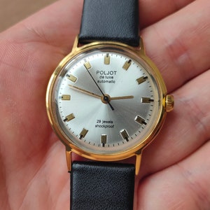 Poljot de luxe watch, Poljot automatic watch, Ultra rare watch, watch for men, Mechanical watch,