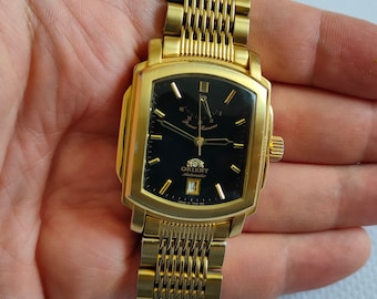 Vintage Orient Power Reserve Watch, Japan Watch, Mens Watch