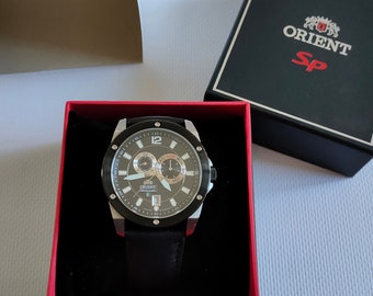 Orient Watch, Black Watch, Watch With Box, Automatic Watch
