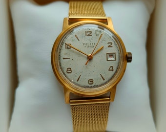 Montre soviétique Poljot, indicateur de date, montre mécanique, Union soviétique, montres pour hommes, montre pour hommes