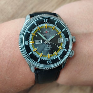 Ultra rare Vintage Orient King Diver, Rare model from 70s, Automatic watch, Original Japan watch, 1942 caliber