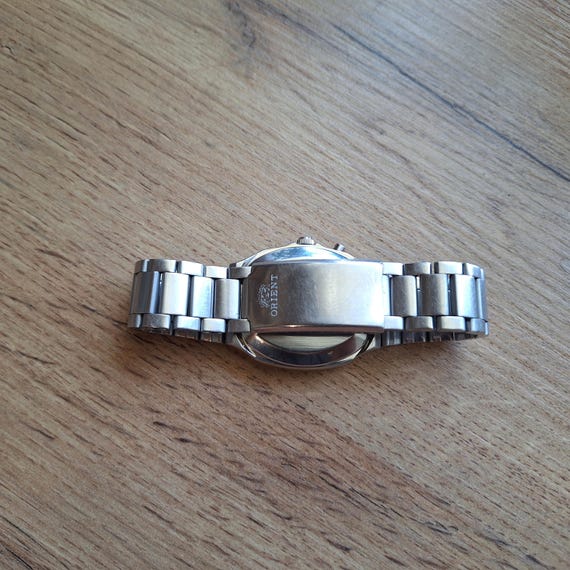 Square Orient white watch, Automatic mechanical w… - image 9