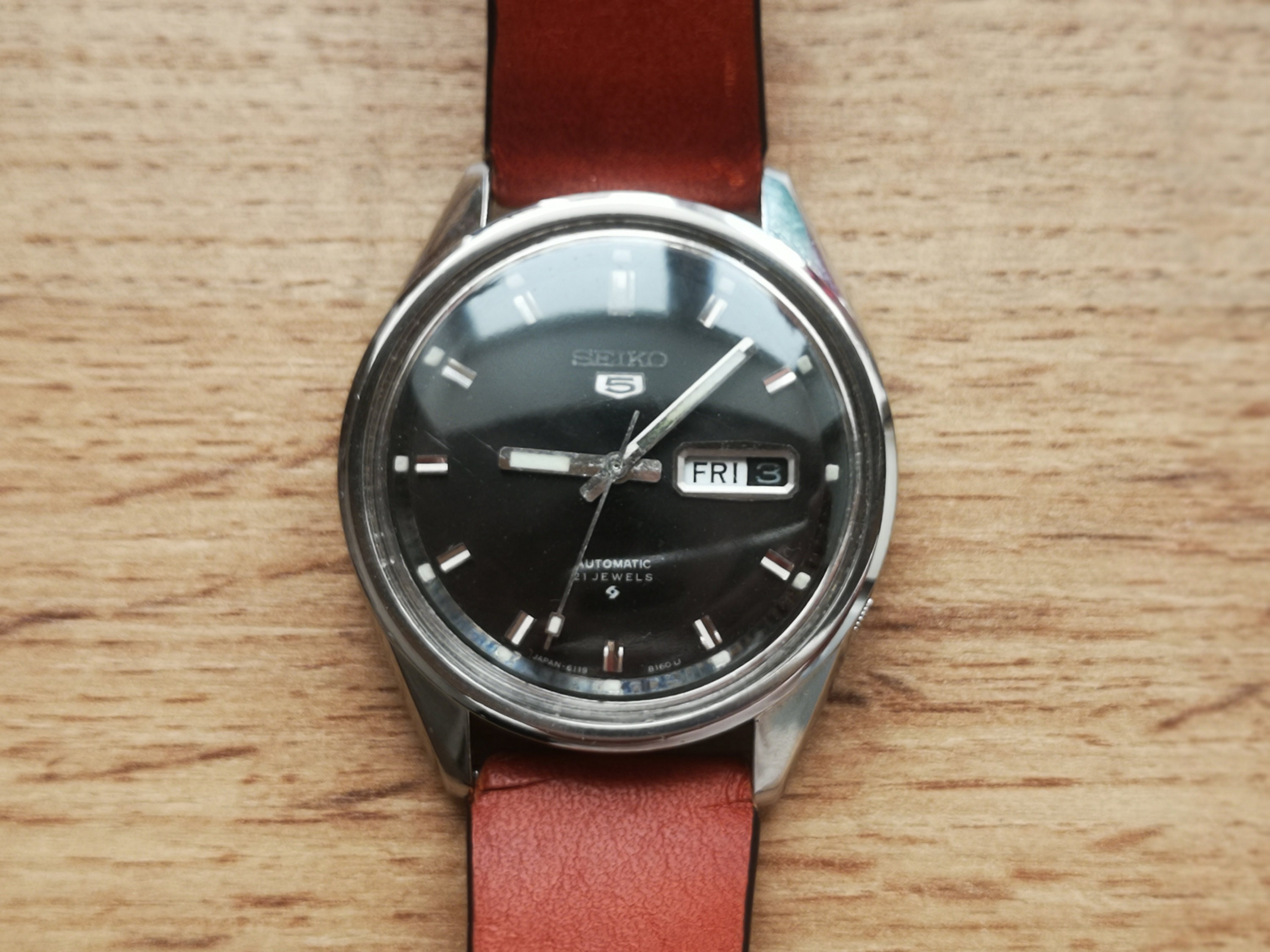 Seiko sportsmatic diashock 21 deals jewels